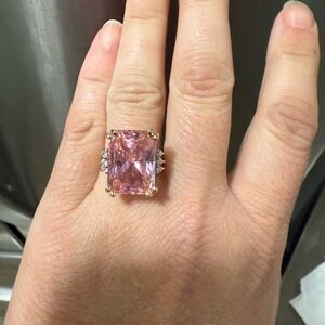 Elegant Pink Gemstone Ring